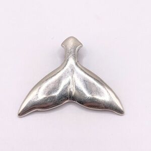 Sterling Silver Whale Tail Pendant